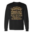 Legenden Februar 1933 - 90. Geburtstag Mann Langarmshirts, Retro Design