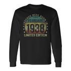 Legenden Februar 1938 Geburtstag Langarmshirts, 85 Jahre Jubiläums Tee