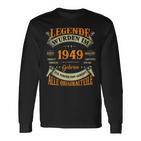 Legenden Wurden Im 1949 Geboren 74 Geburtstag 74 Jahre Langarmshirts