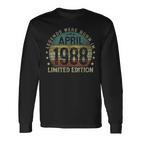 Legenden Wurden Im April 1988 Geschenk 35 Geburtstag Mann V6 Langarmshirts