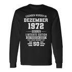 Legenden Wurden Im Dezember 1972 50Geburtstag Langarmshirts