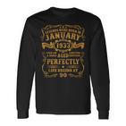 Legenden Wurden Im Januar 1933 Geschenk 90 Geburtstag Mann V8 Langarmshirts