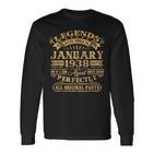 Legenden Wurden Im Januar 1938 Geschenk 85 Geburtstag Mann V3 Langarmshirts