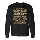 Legenden Wurden Im Januar 1953 Geschenk 70 Geburtstag Mann V3 Langarmshirts