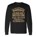 Legenden Wurden Im Januar 1963 Geschenk 60 Geburtstag Mann V3 Langarmshirts