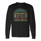 Legenden Wurden Im Januar 1988 Geschenk 35 Geburtstag Mann V6 Langarmshirts