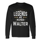 Legends Named Walter Langarmshirts, Personalisiert mit Sternenmuster