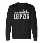 Leipzig Skyline Geschenk Stadt Für Leipziger Langarmshirts