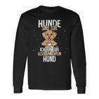 Lustiges Hunde Motiv Langarmshirts Hunde sind süß, also bin ich ein Hund Schwarz