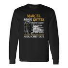 Marcel - Sohn Gottes Langarmshirts, Inspirierender Aufdruck für Christen