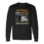 Matthias Sohn Gottes Langarmshirts, Motiv mit Spruch und Grafik