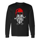 Merry Bikemas Biker Rocker Motorradfahrer Weihnachten Fest Langarmshirts