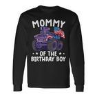 Monster Truck Matching Mama Des Geburtstagskindes Langarmshirts