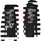 Motorrad-Enthusiasten Langarmshirts Totenkopf & Ich brauche keine Therapie