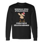 Normale Opas Spielen Bingo Coole Opas Züchten Hühner Langarmshirts