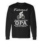 Opa auf Fahrrad Langarmshirts, Cool für Radfahrende Großväter