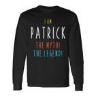 I Am Patrick The Myth The Legend Lustiger Benutzername Langarmshirts