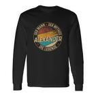 Personalisiertes Alexander Langarmshirts: Mann, Mythos, Legende Tee