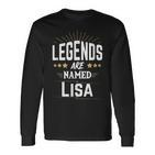 Personalisiertes Legends Are Named Lisa Langarmshirts mit Sternenmotiv