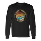 Personalisiertes Martin Mythos Legende Langarmshirts, einzigartiges Design