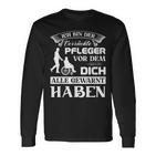 Pflegekraft Kasack Altenpfleger Ich Bin Der Verrückte Pflege Langarmshirts