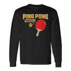 Ping Pong Ninja Tischtenniskelle Langarmshirts