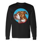 Pitbull Mom Pitbull Dad Fantastische Pitbull-Besitzer Langarmshirts