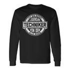 Techniker Legende Witziger Vintage Spruch Langarmshirts