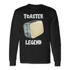 Toaster Legend Langarmshirts für Brot- und Toastliebhaber, Frühstücksidee