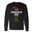 Verrückter Elf Partnerlook Familien Elfen Outfit Weihnachts Langarmshirts