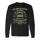 Vintage Herren Langarmshirts 1955 - Mann Mythos Legende, 68. Geburtstag