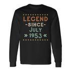 Vintage Legend Seit Juli 1953 Geburtstag Männer Frauen Langarmshirts