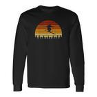 Vintage Sun Skiing For Skiers Long Sleeve T-Shirt
