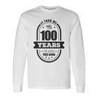 100. Geburtstag Oma Langarmshirt, Einzigartiges Design zum Jubiläum Langarmshirts
