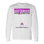 18 Geburtstag Gästebuch 18 Jahre Geburtstagsgeschenk Gast Langarmshirts