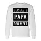 Bester Papa der Welt Langarmshirts, Herren Geburtstag & Vatertag Idee