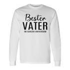 Bester Vater im Universum Langarmshirts, Geburtstags-Lustiges Geschenk für Papa