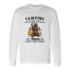 Camping Langarmshirts Lustiger Spruch mit Bärenmotiv, Problemlösungs-Langarmshirts