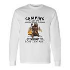 Camping und Whiskey Langarmshirts, Lustige Outdoor Abenteuer Sprüche