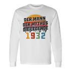 Herren Vintage Der Mann Mythos Die Legende 1932 91 Geburtstag Langarmshirts