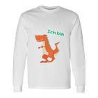 Kinder Dino Geburtstag Roaaar Ich Bin 4 Jahre Dinosaurier Langarmshirts