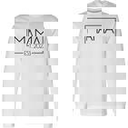 Mama Est 2023 Werdende Mutter Schwangere Geschenk Neue Mama Langarmshirts