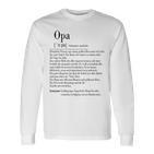 Opa Definition Langarmshirts, Herren Spruch für Großvater