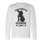 Weltbeste Hunde-Oma Französische Bulldogge Tee, Frenchie Frauchen Langarmshirts