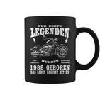 35. Geburtstag 1988 Biker Tassen, Chopper Motorrad Design