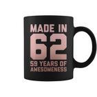 59. Geburtstags Tassen für Männer und Frauen, 59 Jahre Alt