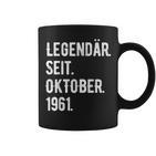 62 Geburtstag Geschenk 62 Jahre Legendär Seit Oktober 1961 Tassen