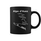 Alpe Dhuez Serpentinen France Radsport Tassen