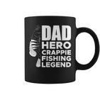 Dad Hero Crappie Fishing Legend Vatertag Tassen