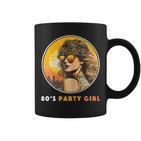 Damen 80S Party Girl Retro Outfit Achtziger Jahre Frauen Tassen